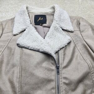 Jack brand women's aviator-style jacket‎ with a faux shearling collar and lining